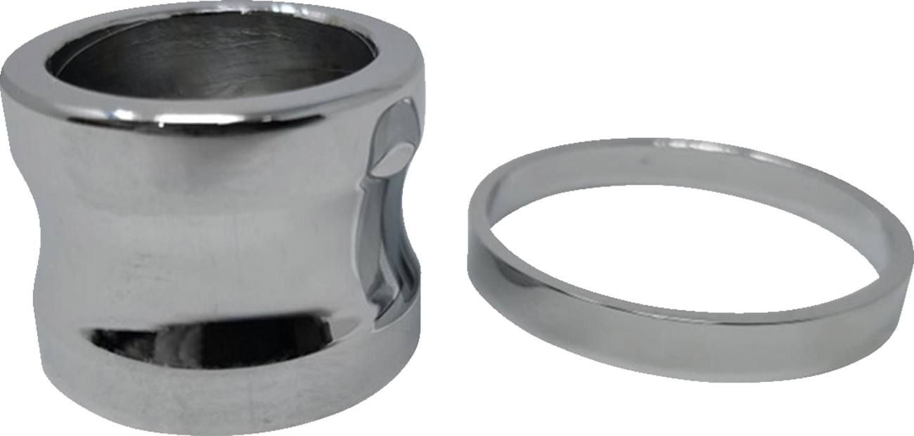 COVINGTONS Axle Spacers - Smooth / Chrome / with ABS / Pair 0222-0629