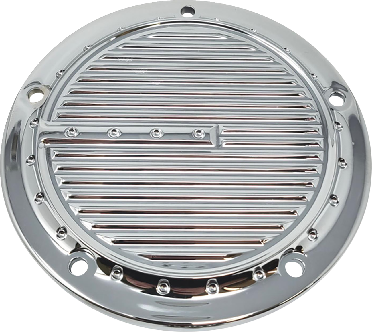 COVINGTONS Derby Cover - Dimpled / Chrome / 5 Hole 1107-0698