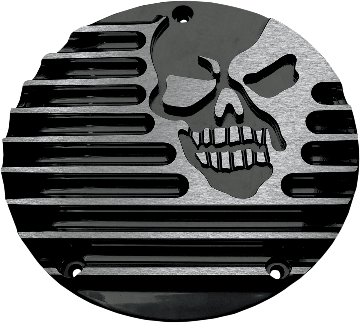 COVINGTONS Derby Cover - Machine Head / Gloss Black / 3 Hole 1107-0243