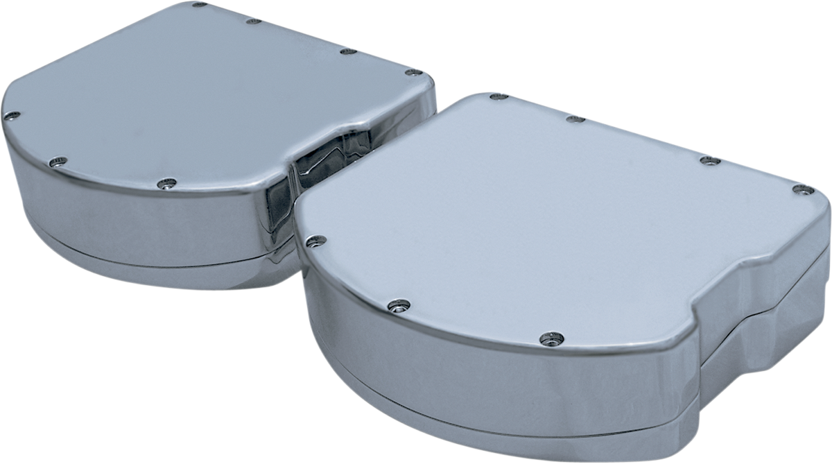 COVINGTONS Rocker Box Valve Covers - Smooth Chrome / Twin Cam 0940-1055