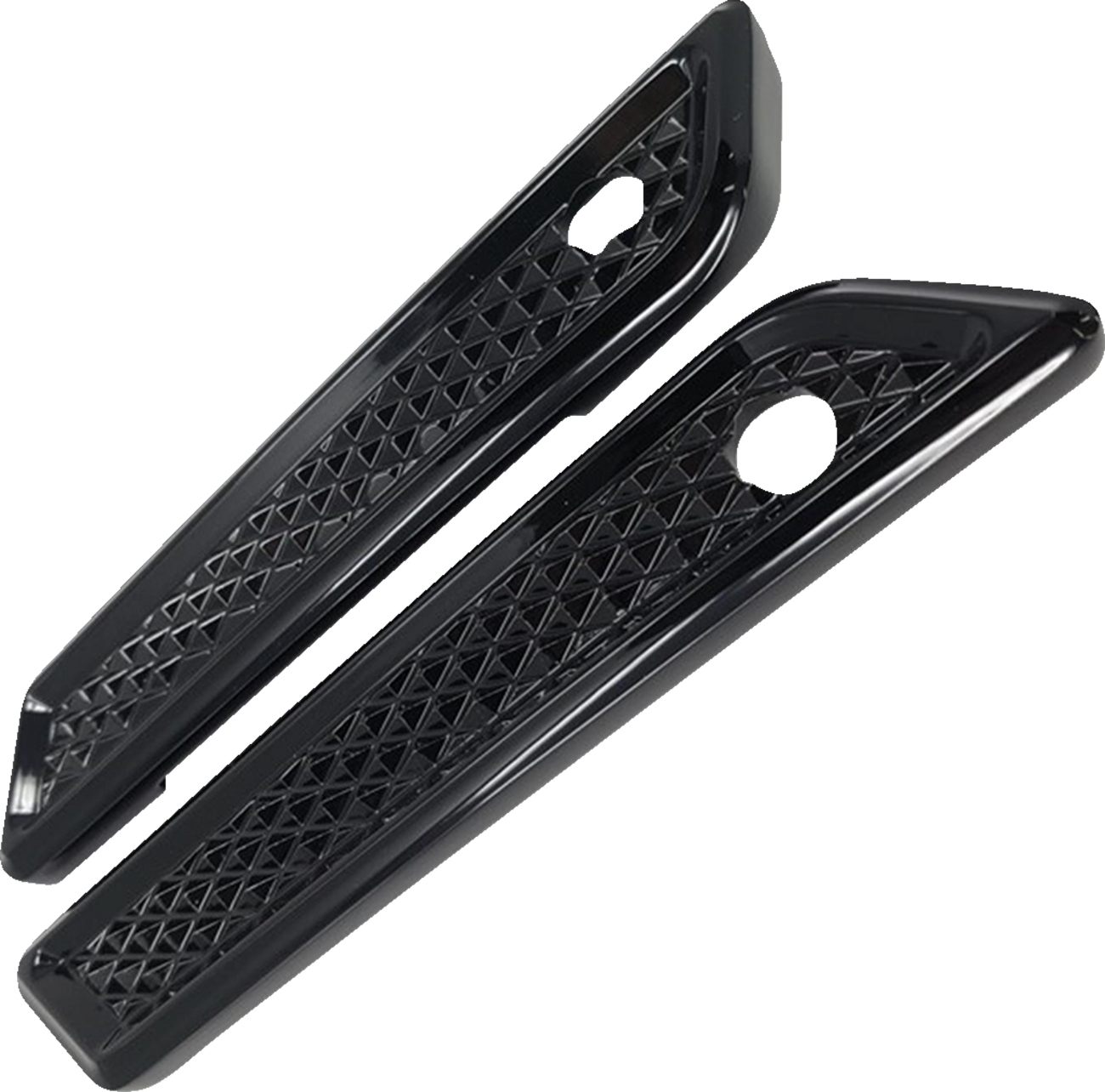 COVINGTONS Saddlebag Hinge Cover - Diamondback / Black 3501-1942
