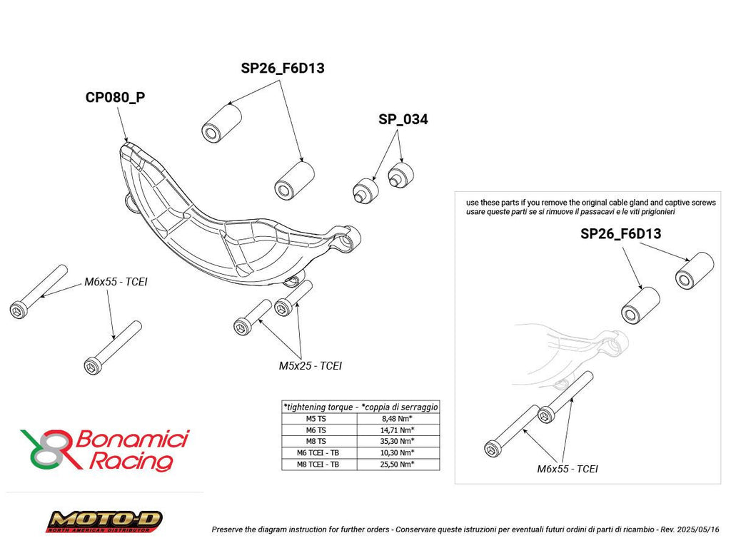 Bonamici Ducati Panigale V4/S Case Savers (2025+)