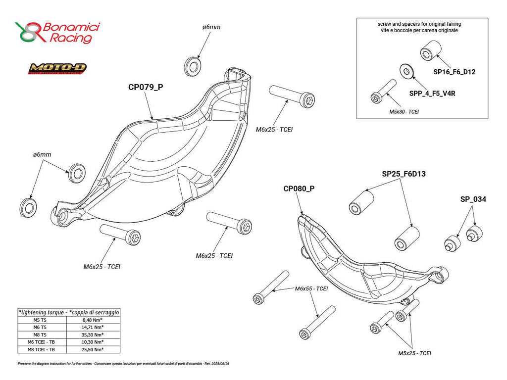 Bonamici Ducati Streetfighter V4/S Case Savers (2025+)