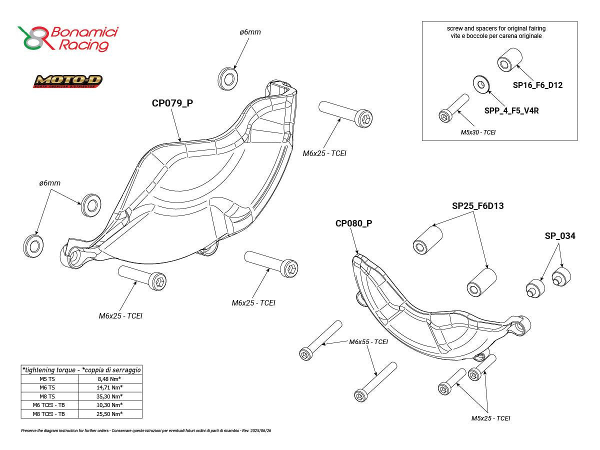 Bonamici Ducati Streetfighter V4/S Case Savers (2025+)