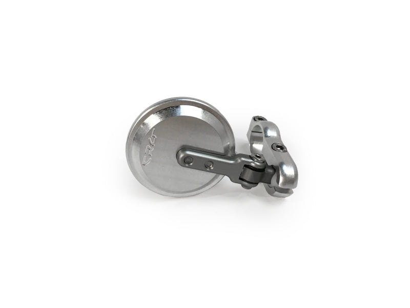 CRG Constructors CRG Blindsight Folding 2 in. Round Bar-End Mirror - Silver - BSLS-201