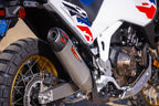 Yoshimura Africa Twin 20-26 RS-12 Stainless Slip-On Exhaust, w/ Stainless Muffler