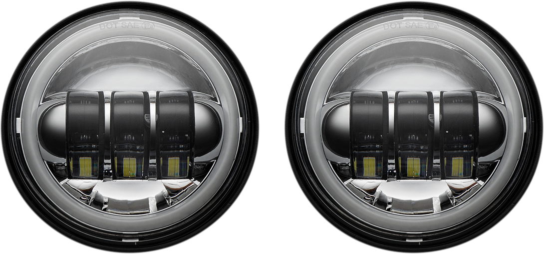 CUSTOM DYNAMICS 4-1/2" Passing Lamps - Chrome 2001-2420