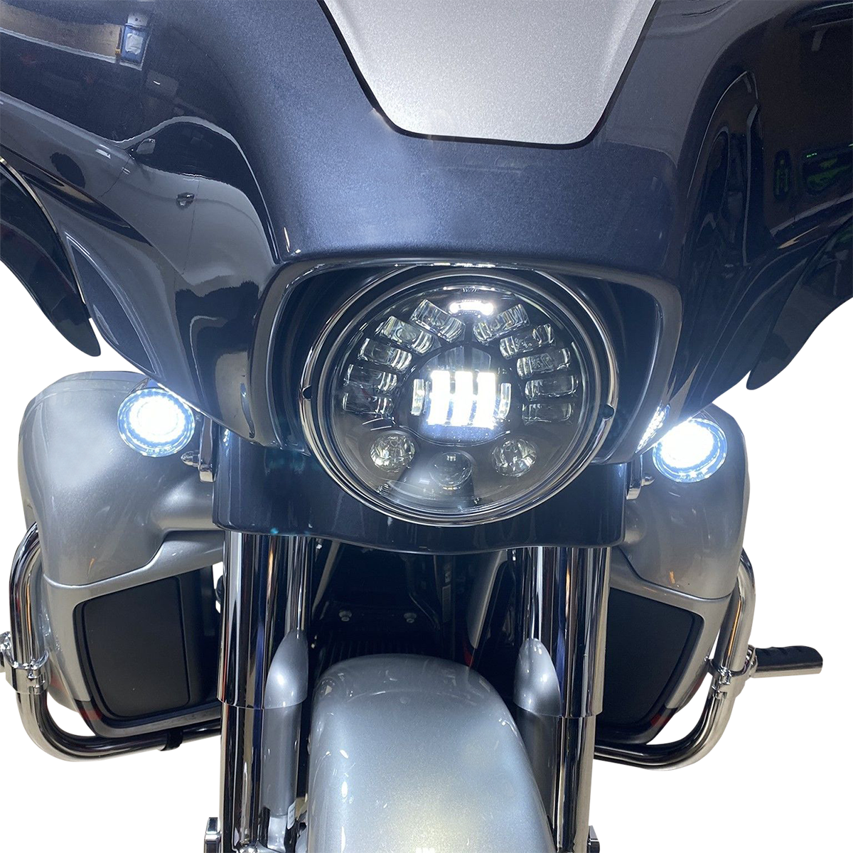 CUSTOM DYNAMICS 7" Adaptive Headlamp - Chrome 2001-2410