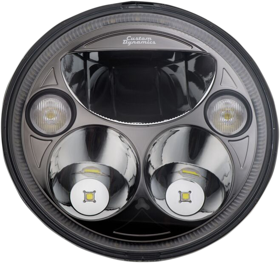 CUSTOM DYNAMICS 7" TruBEAM® Headlamp - Black / Chief 2001-1572