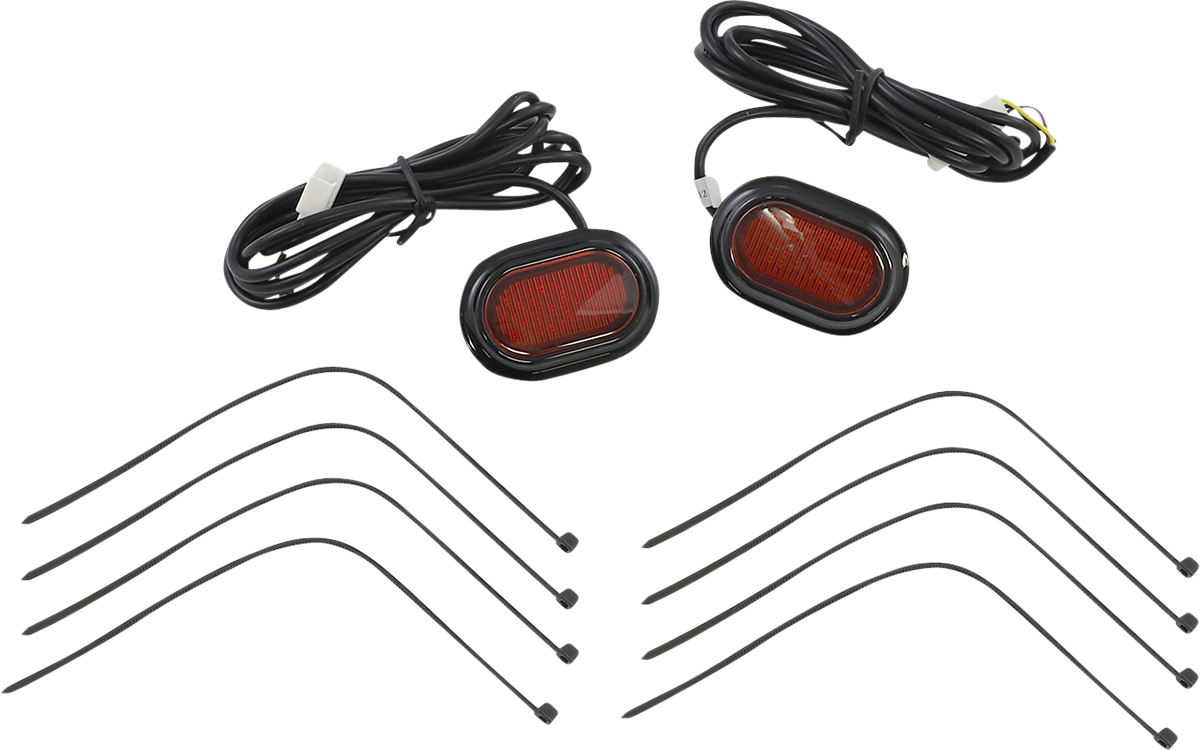 CUSTOM DYNAMICS Antenna Grommet Light - Red Lens / Black 2040-2744