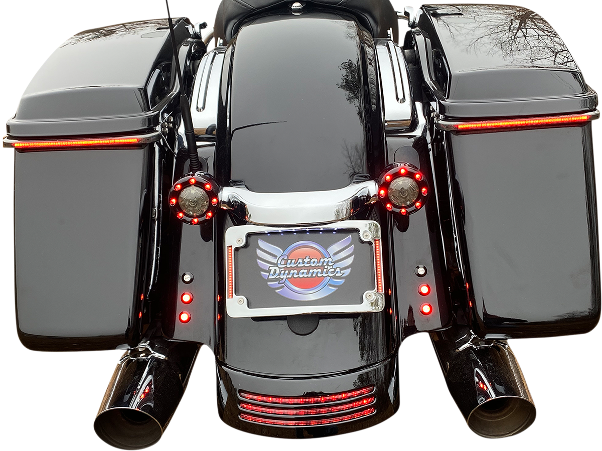 CUSTOM DYNAMICS Curved License Plate Frame - Chrome 2030-1486