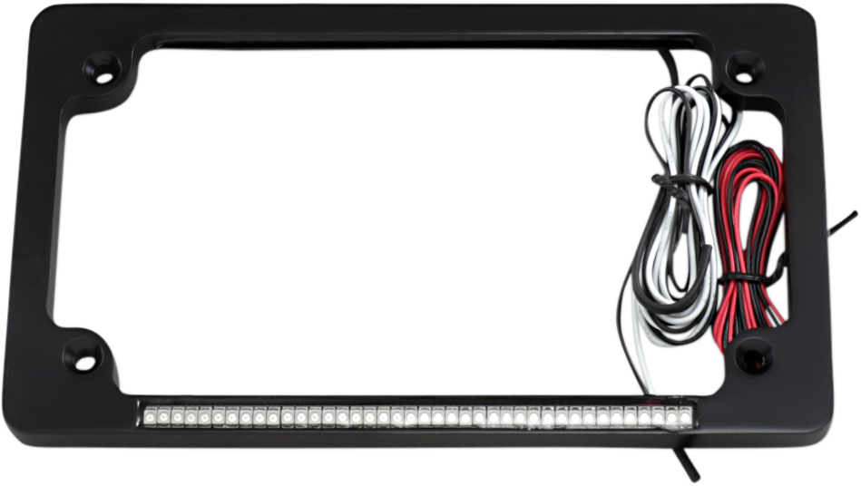 CUSTOM DYNAMICS Dual License Plate Frame - Black 2030-0991