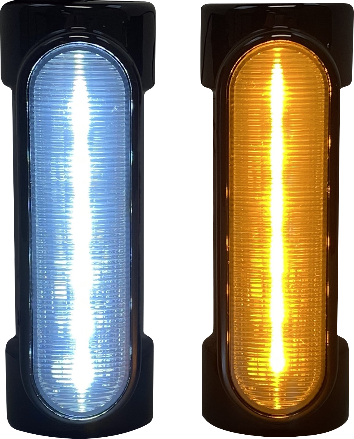 CUSTOM DYNAMICS Engine Guard Light - Black / '97-'13 FLH 2040-2529