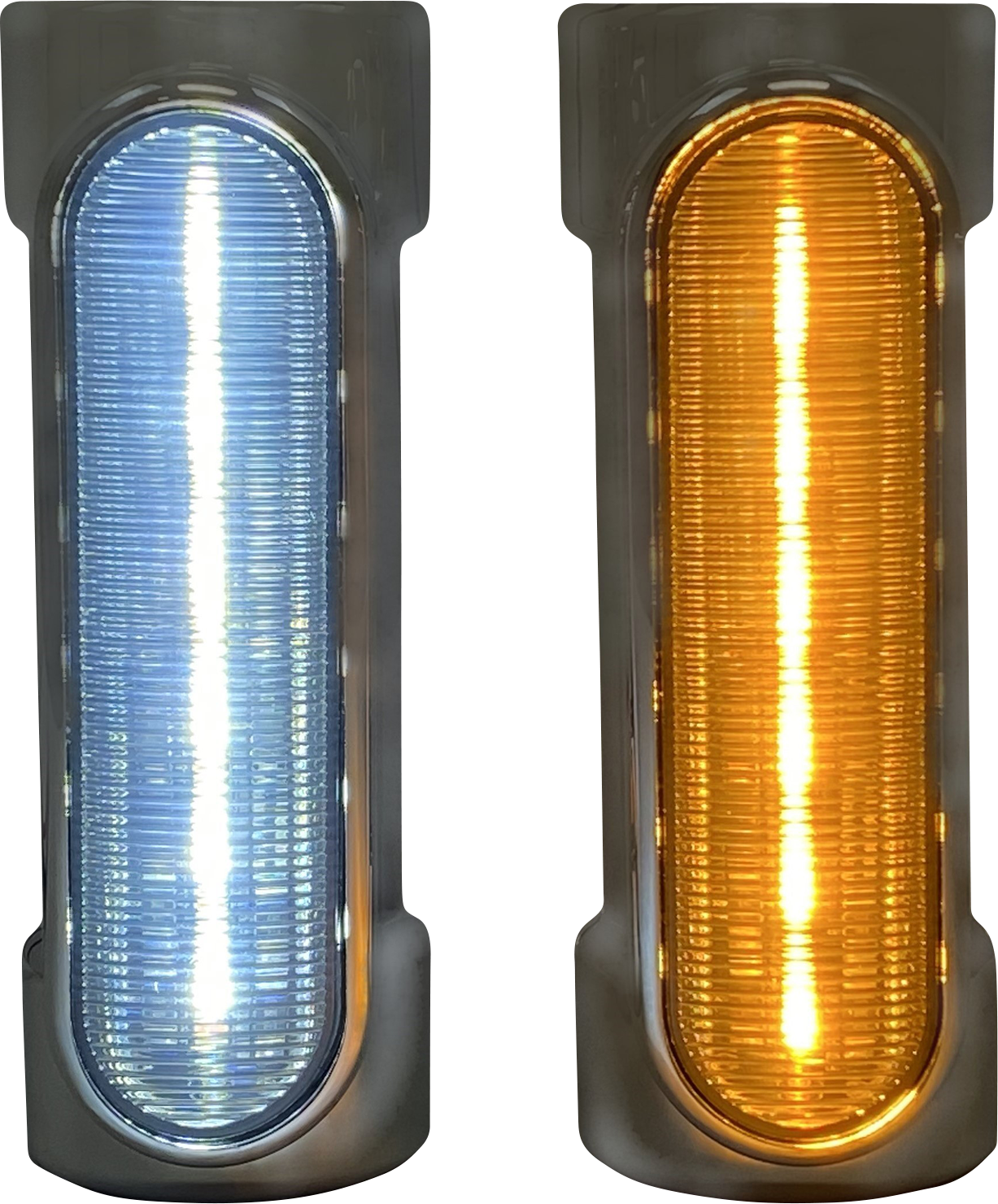 CUSTOM DYNAMICS Engine Guard Light - Chrome / '97-'13 FLH 2040-2530