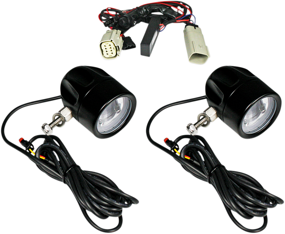 CUSTOM DYNAMICS Fog Light - Black / Clear Lens 2001-2203
