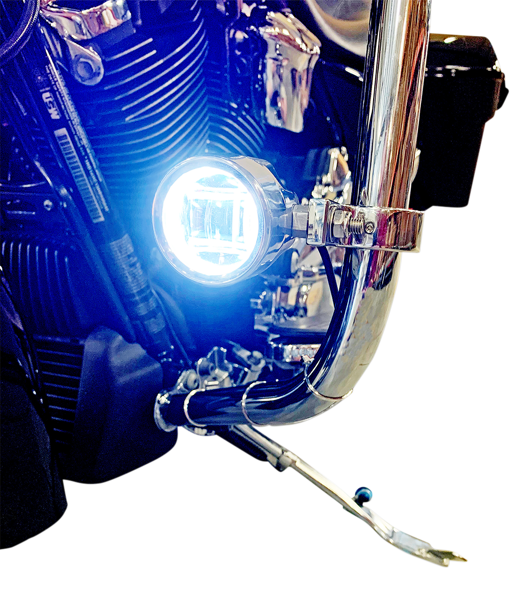 CUSTOM DYNAMICS Fog Light - Chrome / Clear Lens 2001-2196