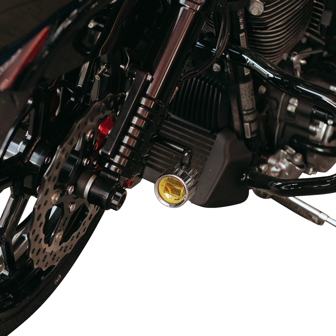 CUSTOM DYNAMICS Fog Light - Chrome / Yellow Lens 2001-2583