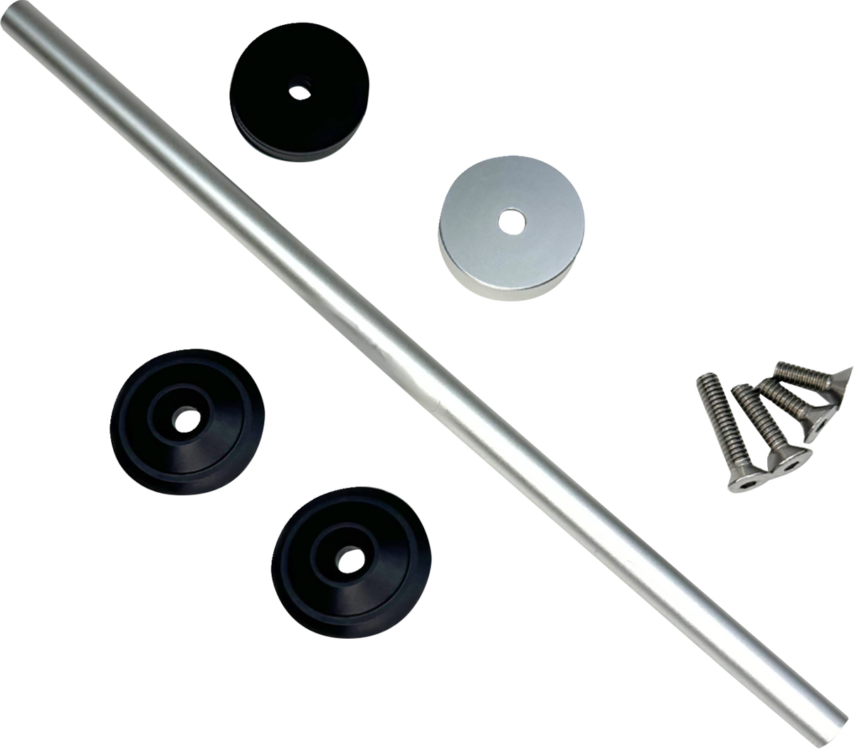 CUSTOM DYNAMICS Front Axle Cover Kit - Black / M8 0214-3348