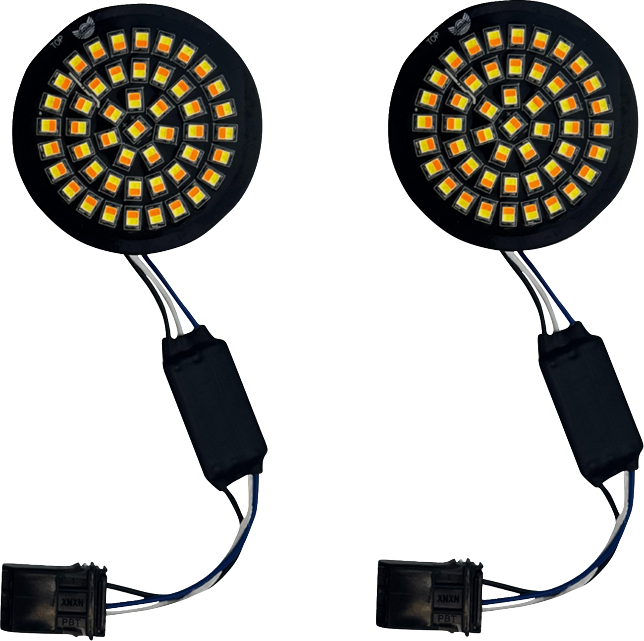 CUSTOM DYNAMICS Genesis® 4 Front Turn Signals - Amber/White 2020-2381