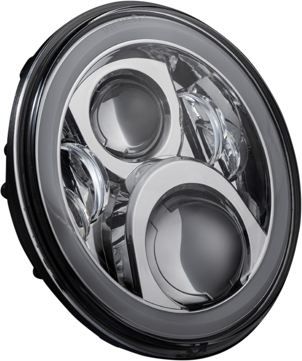 CUSTOM DYNAMICS Headlamp - 7" / LED / Chrome 2001-2377
