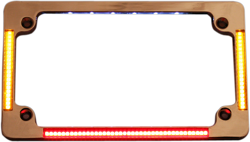 CUSTOM DYNAMICS License Plate Frame - Chrome 2030-0768