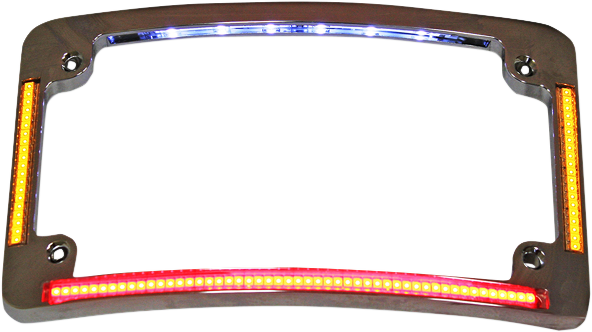 CUSTOM DYNAMICS License Plate Frame - Radius / Chrome 2030-0787