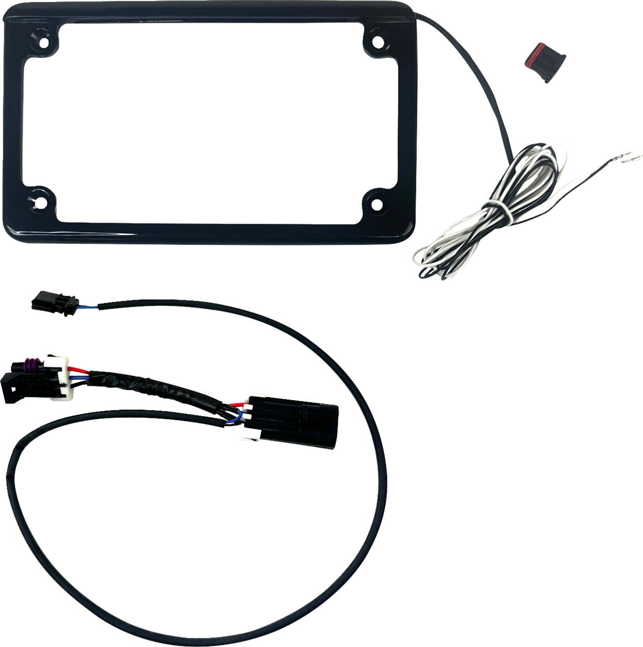 CUSTOM DYNAMICS Lighted License Plate Frame - Gloss Black / Maverick 2030-2394