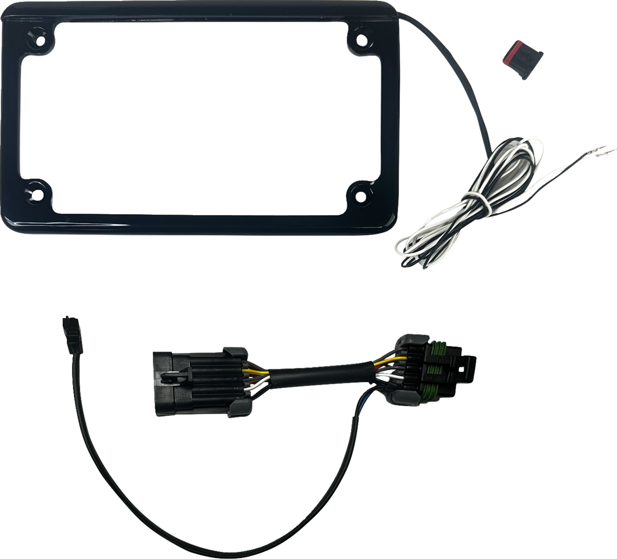 CUSTOM DYNAMICS Lighted License Plate Frame - Gloss Black / RZR Pro 2030-2390