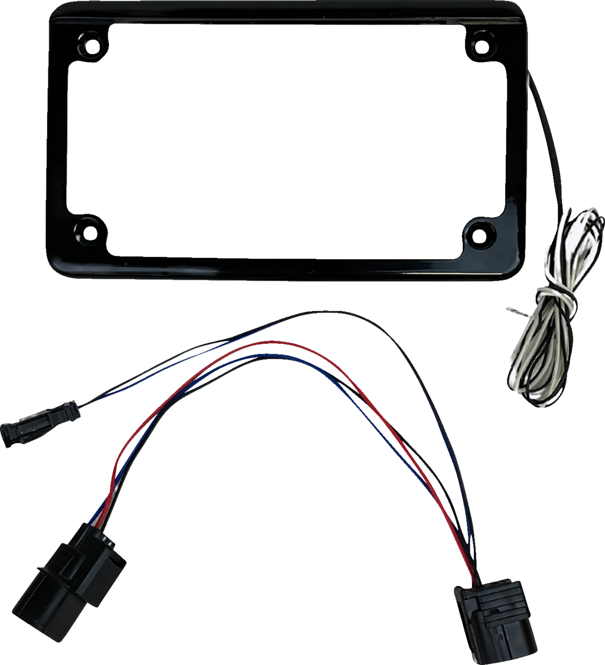 CUSTOM DYNAMICS Lighted License Plate Frame - Gloss Black / Talon 2030-2305