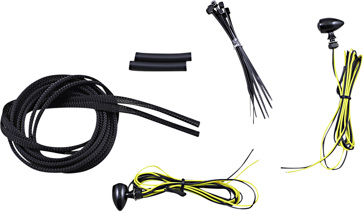 CUSTOM DYNAMICS Micro Turn Signals - Amber / Black 2040-2711