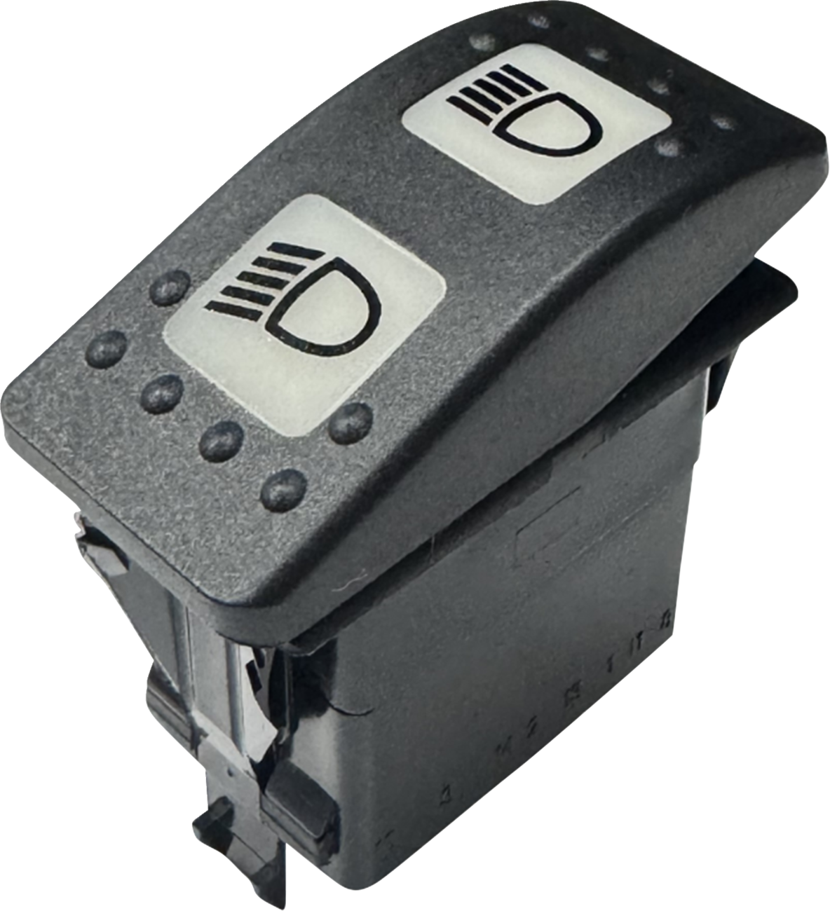 CUSTOM DYNAMICS Non-Interrupting 3-Position Lighted Rocker Switch - Shark Demon® 2 0616-0455