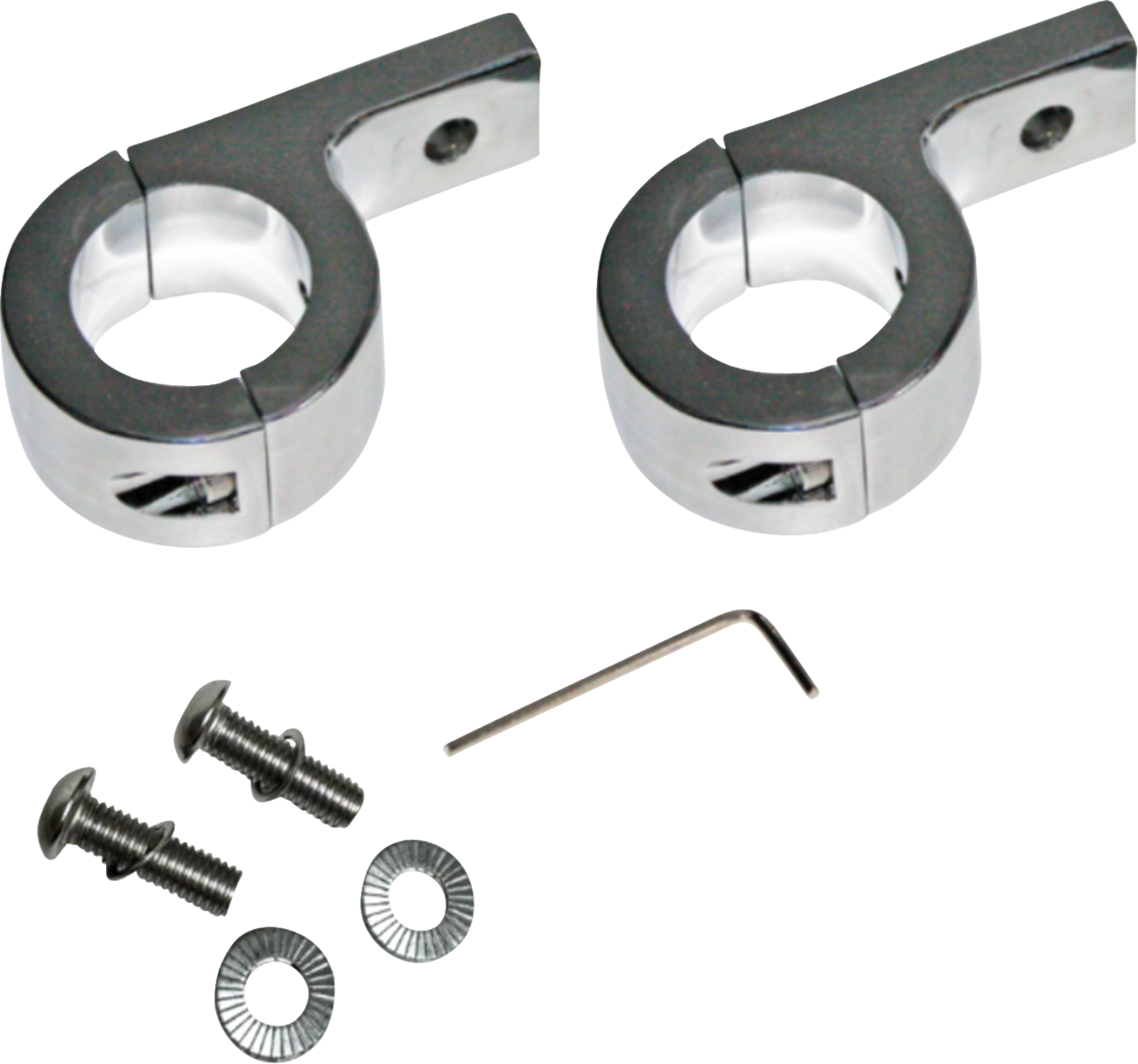 CUSTOM DYNAMICS P-Clamp Mounts - Mount / Fog Light / Chrome / Harley-Davidson® 2001-3100