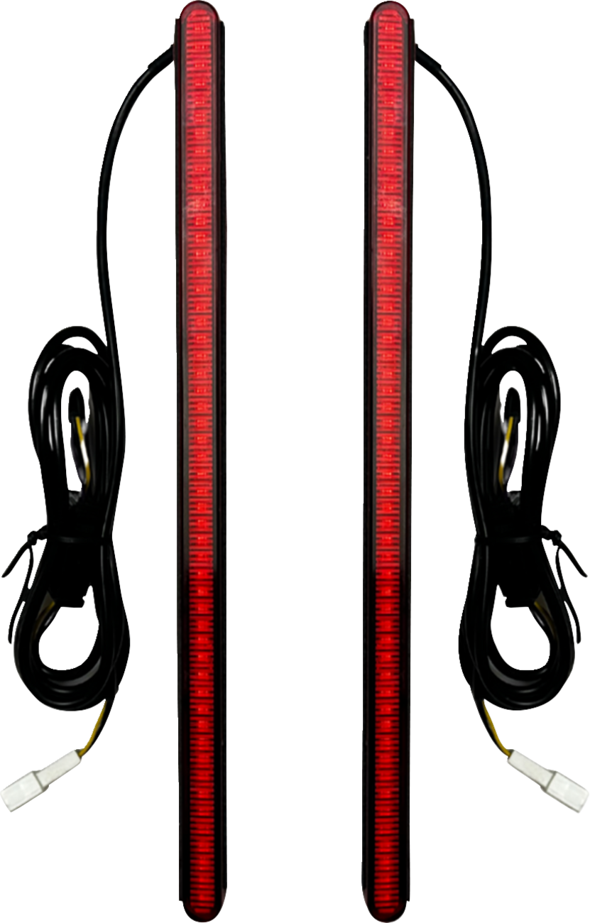 CUSTOM DYNAMICS Plasma Rod Bars - 8-1/2" / Red 2040-3243