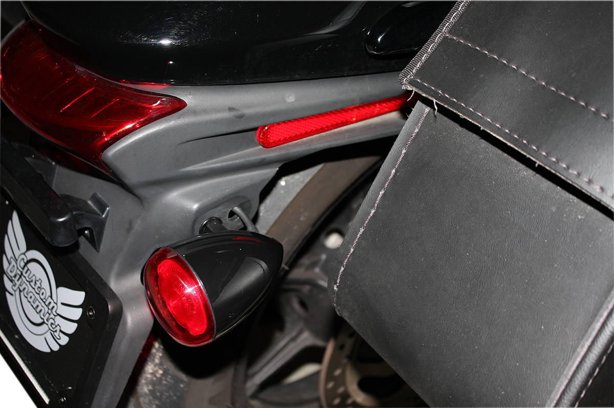 CUSTOM DYNAMICS ProBEAM® Turn Signals - Gloss Black/Red / Universal 2020-1737