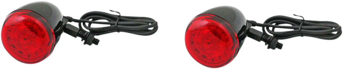 CUSTOM DYNAMICS ProBEAM® Universal Turn Signals - Gloss Black/Red 2020-1739