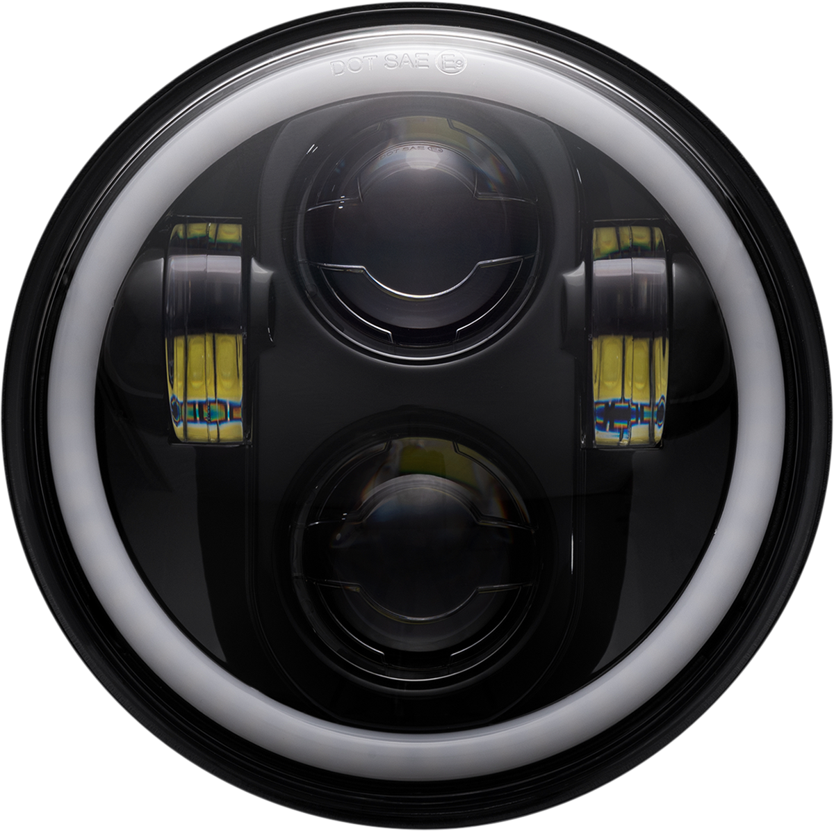 CUSTOM DYNAMICS ProGLOW™ 5-3/4" Headlamp - with Mounting Ring / Black 2001-2481
