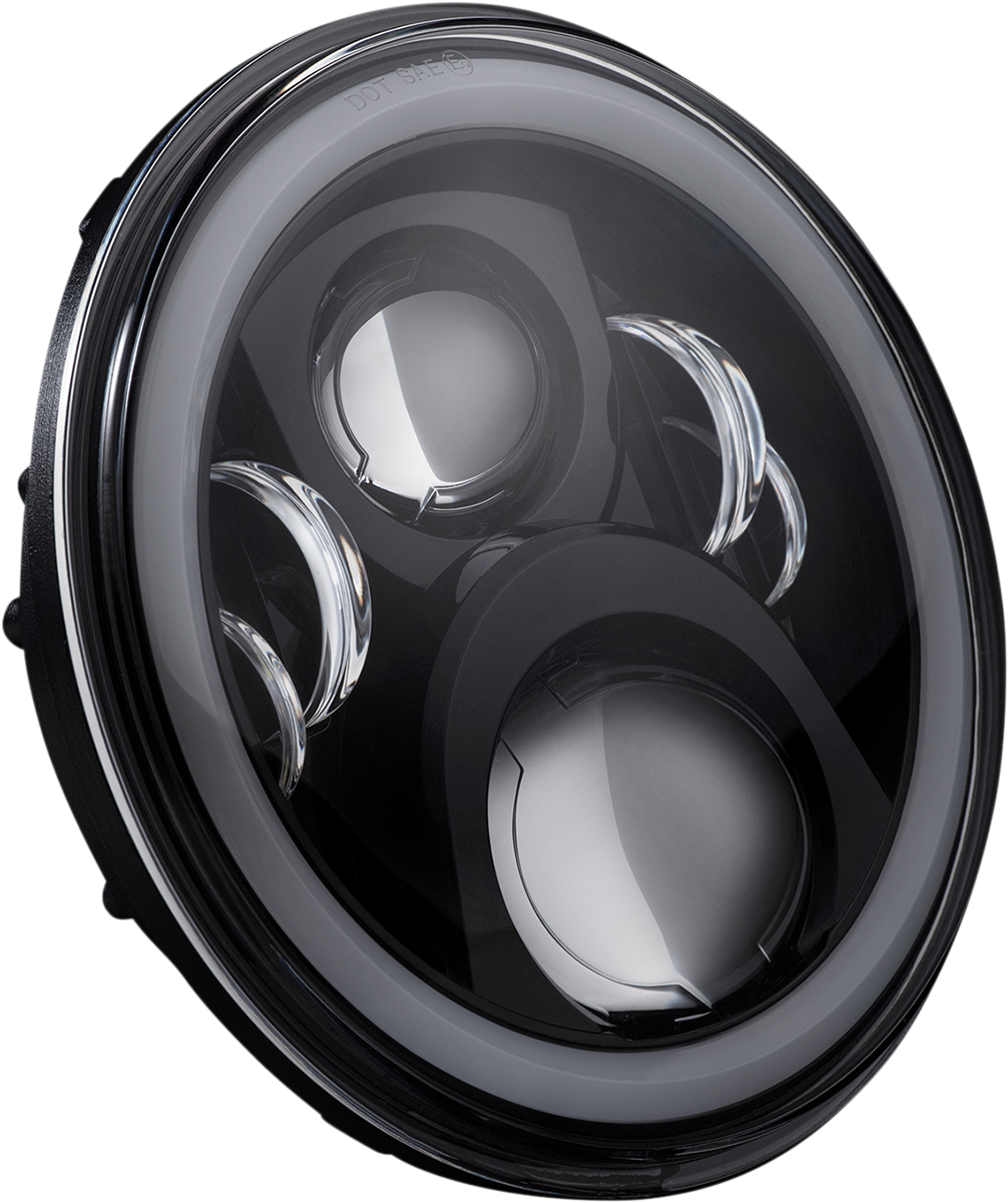 CUSTOM DYNAMICS ProGLOW™ 7" Headlamp - with Mounting Ring / Black 2001-2423