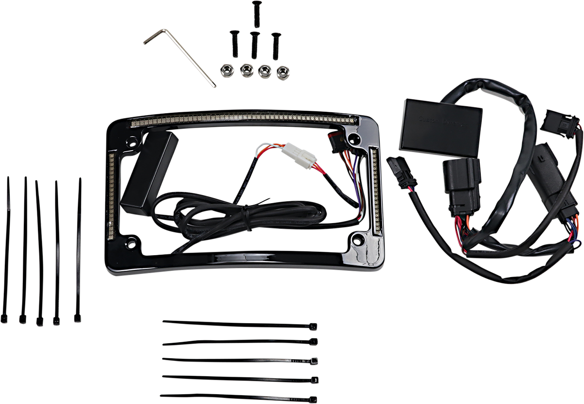 CUSTOM DYNAMICS Radius License Plate Frame - Black 2030-1487