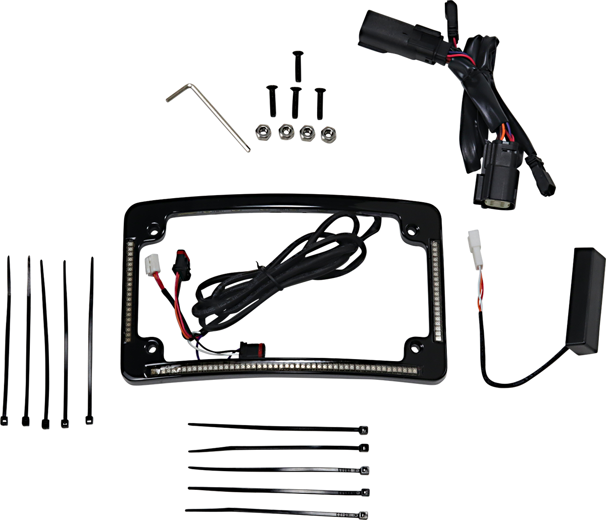CUSTOM DYNAMICS Radius License Plate Frame - Black 2030-1489
