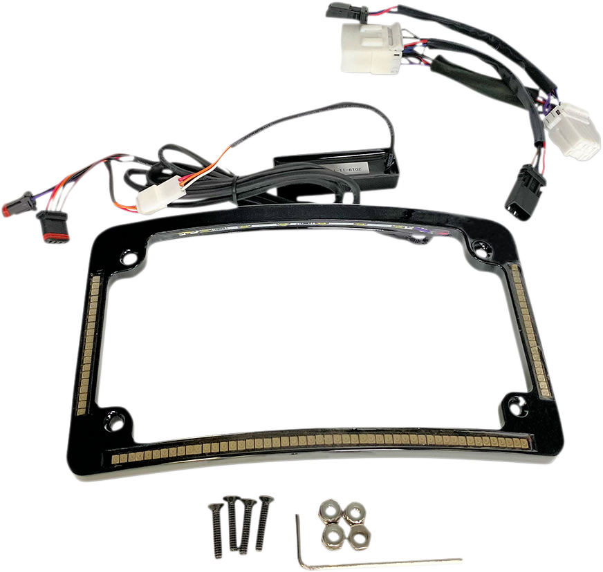 CUSTOM DYNAMICS Radius License Plate Frame - Black 2030-1491