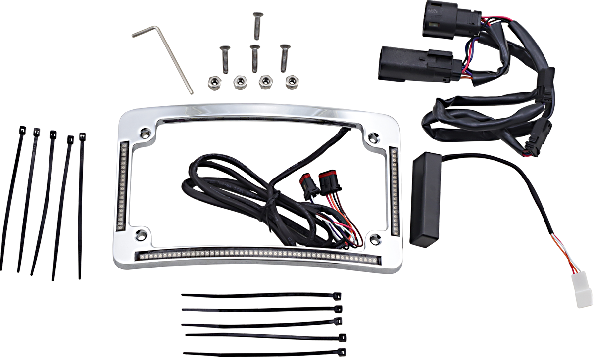 CUSTOM DYNAMICS Radius License Plate Frame - Chrome 2030-1490