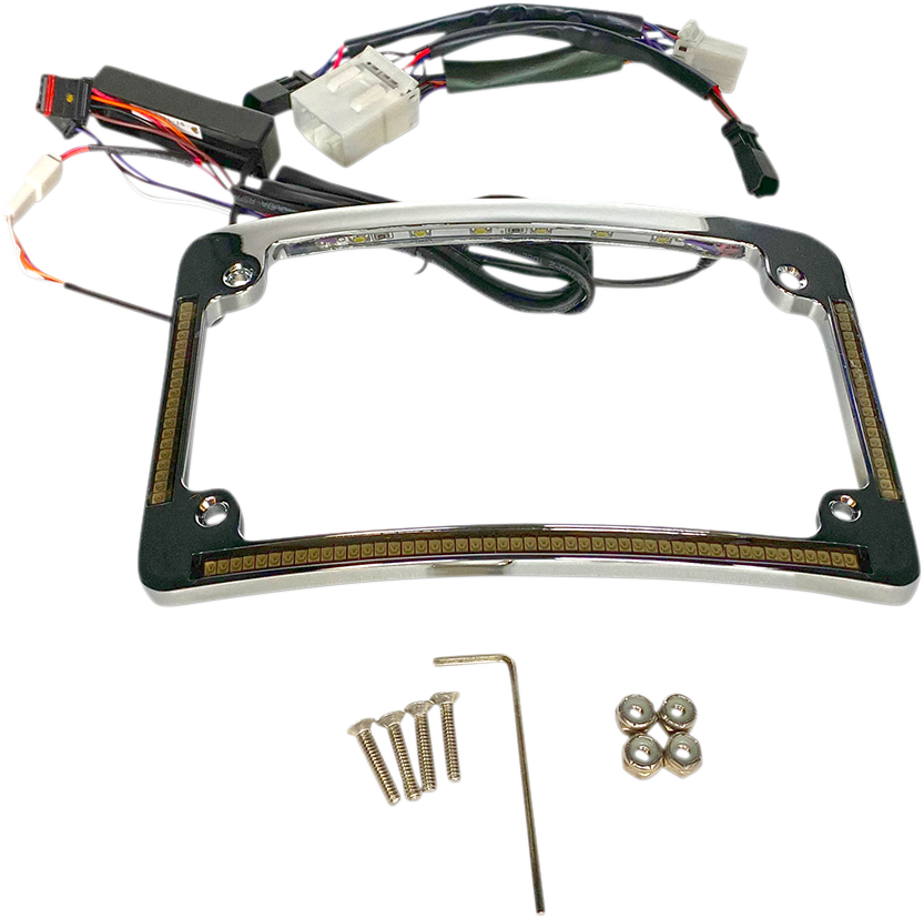 CUSTOM DYNAMICS Radius License Plate Frame - Chrome 2030-1492