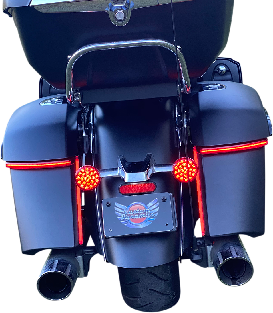 CUSTOM DYNAMICS Saddle Bag Lights - Red Lens / Indian 2040-2693