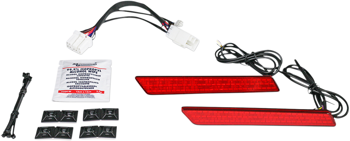 CUSTOM DYNAMICS Saddlebag Latch Lights - '97-'13 / Red 2040-2477