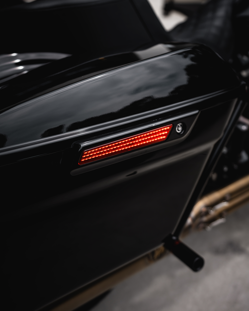 CUSTOM DYNAMICS Saddlebag Latch Lights - Red 2040-2475