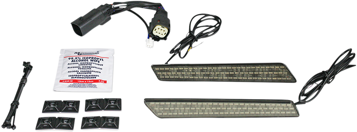 CUSTOM DYNAMICS Saddlebag Latch Lights - SS6 / Smoke 2040-2480