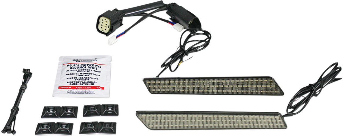 CUSTOM DYNAMICS Saddlebag Latch Lights - SS8 / Smoke 2040-2482