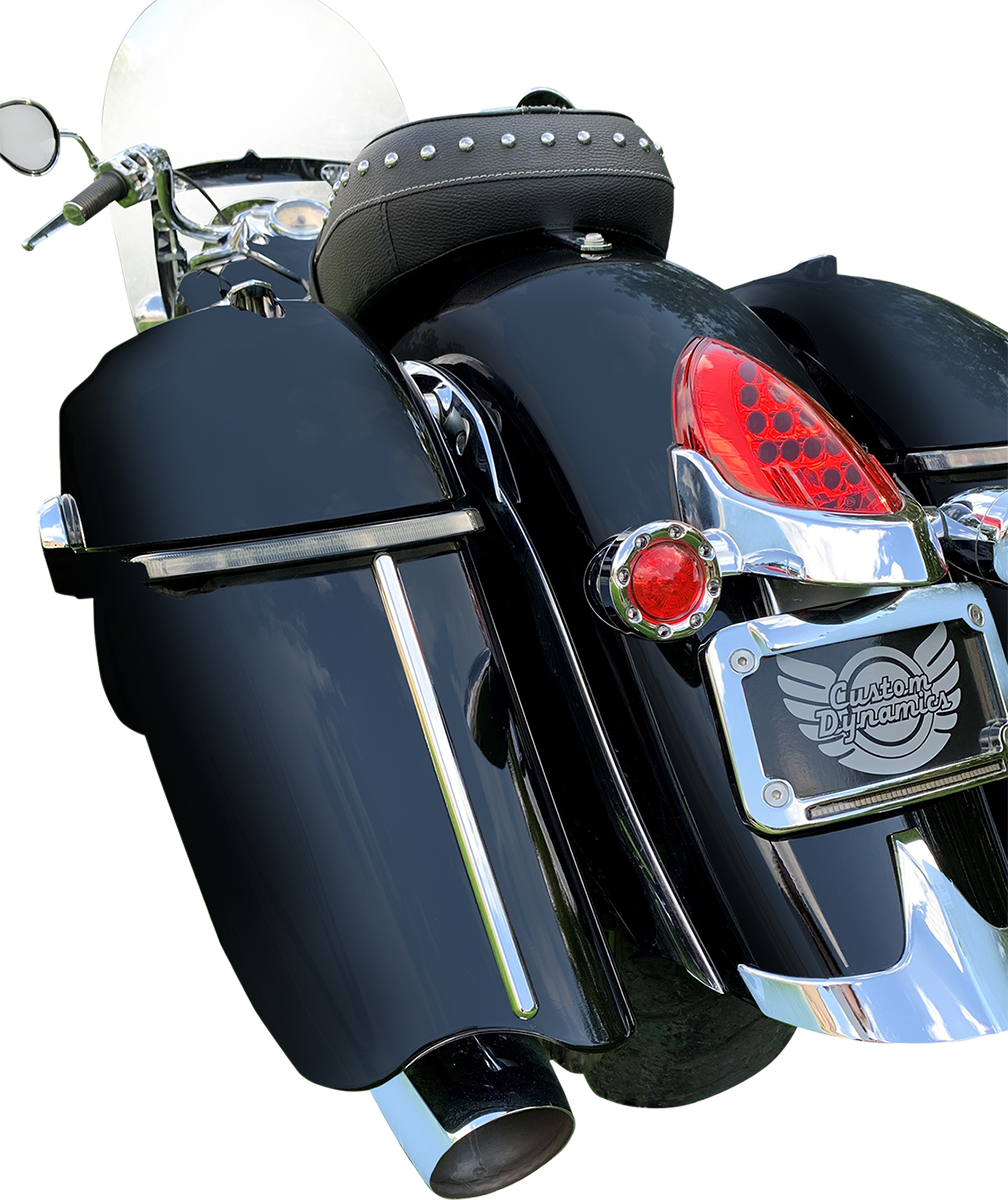CUSTOM DYNAMICS Saddlebag Lights - Low Profile / Smoke Lens / Indian 2040-3202