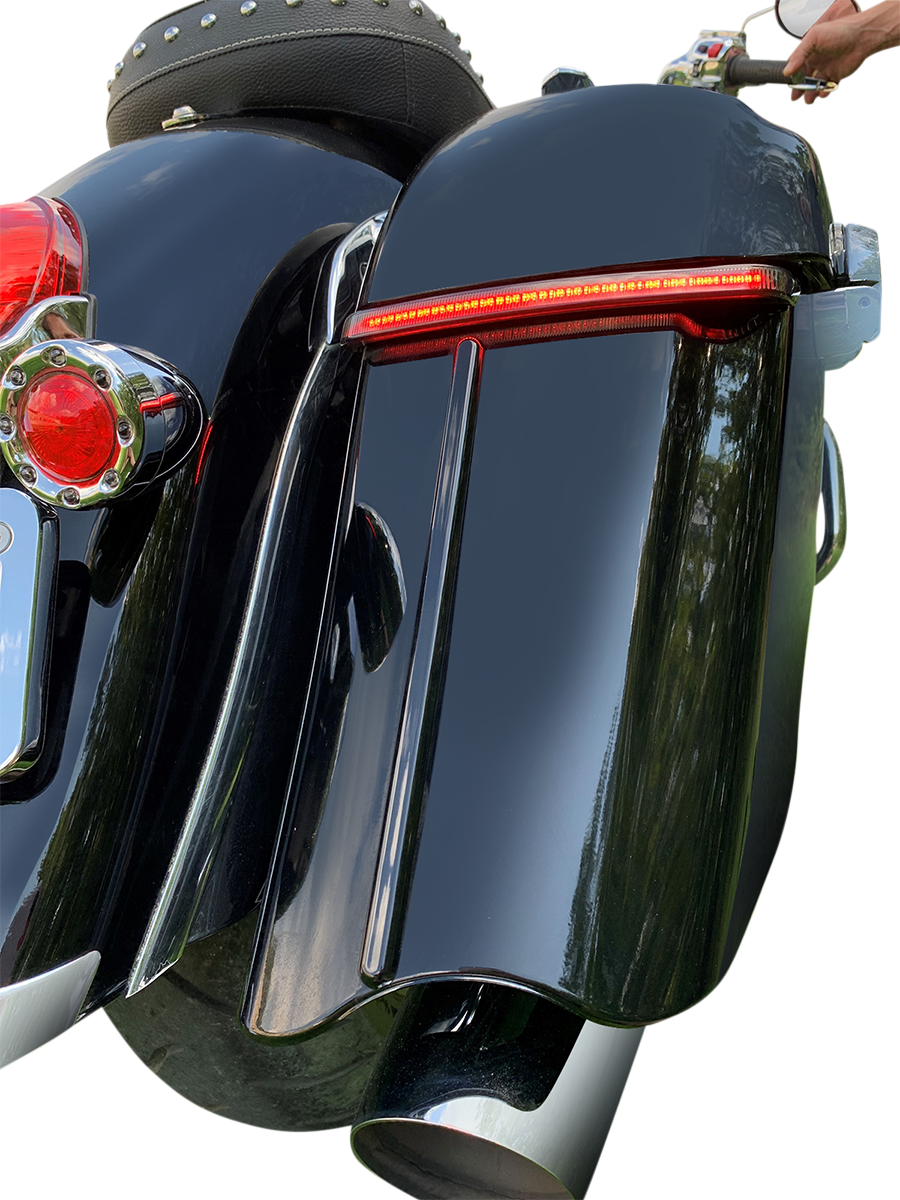 CUSTOM DYNAMICS Saddlebag Trim - Indian / Gloss Black 3501-1861