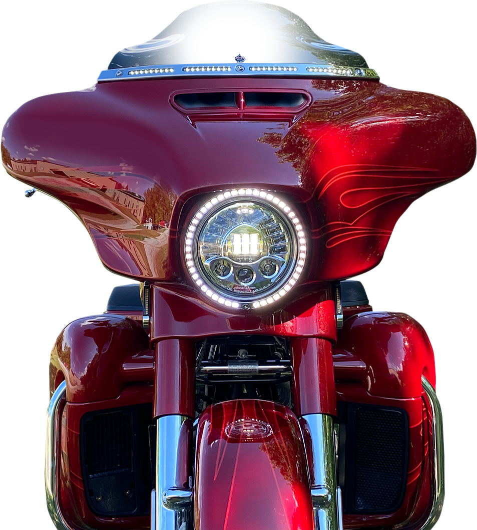 CUSTOM DYNAMICS Standard Trim Ring - Chrome 2001-2312